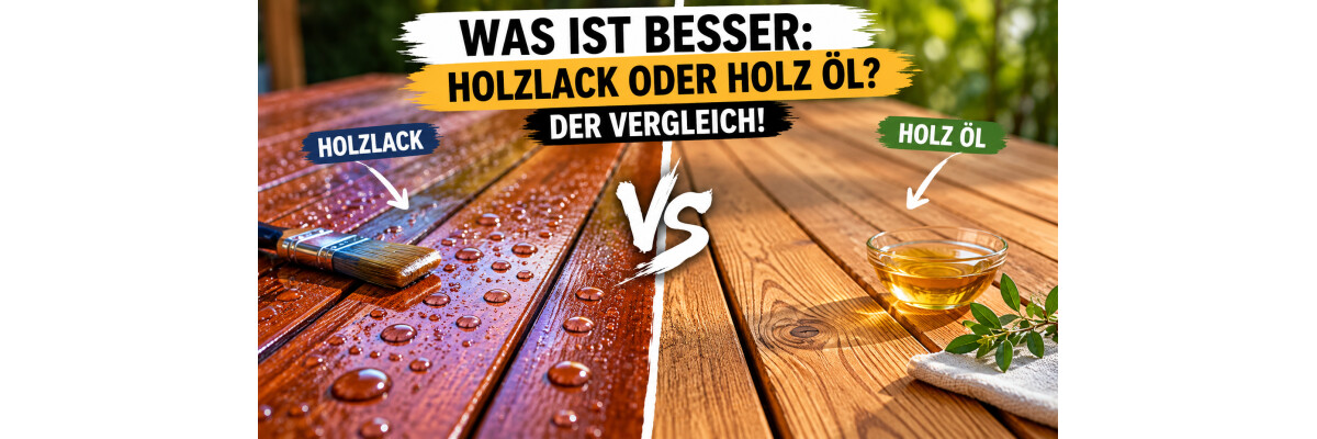 Was ist besser Holzlack oder Holz Öl? Der Vergleich! - Holzlack oder Holz Öl? Die wichtigsten Unterschiede!