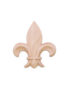 Holz Ornament Verzierungen Französische Lilie Ersatzteile Massiv fleur de lis