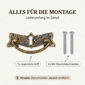 Art Nouveau Möbelgriffe