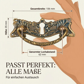 Art Nouveau Möbelgriffe
