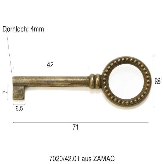Möbelschlüssel 7020/42.01
