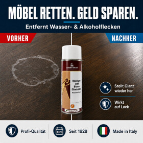 Borma Wachs Moisture and Bloom Eliminator – Effektiver Entferner von Feuchtigkeits- und Alkoholflecken auf lackierten Oberflächen