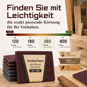 PROFI Schleifvlies – Hochwertige Schleifmittel...