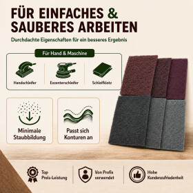 PROFI Schleifvlies – Hochwertige Schleifmittel für Holz, Metall und Kunststoff