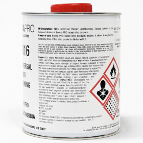 Nitro Universal Verdünner 1L – Hochwirksamer Reiniger & Lösemittel für Lacke, Farben, Harze – Profi Qualität
