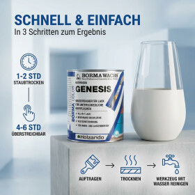 BORMA GENESIS Lack Emaile für alle Untergrunde auf Wasserbasis