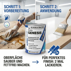 BORMA GENESIS Lack Emaile für alle Untergrunde auf Wasserbasis