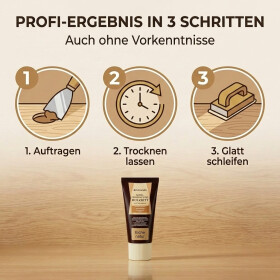 Acryl Holzkitt Feinspachtel für Holz, OSB und Wände in der Tube