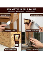Acryl Holzkitt Feinspachtel für Holz, OSB und Wände in der Tube