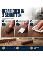 Reparatur Weichwachs für Holzoberflächen zur Ausbesserung von Kratzern, Druckstellen und kleinen Holzschäden