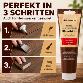 Acryl Faserverstärkter Holzkitt "Extra Stark" für Holz