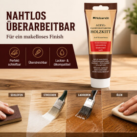 Acryl Faserverstärkter Holzkitt "Extra Stark" für Holz
