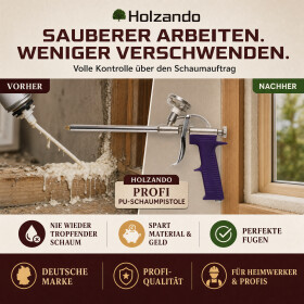 Profi PU-Schaumpistole aus Metall für 1K-Montageschaum