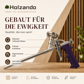 Profi PU-Schaumpistole aus Metall für 1K-Montageschaum