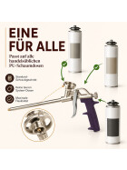 Profi PU-Schaumpistole aus Metall für 1K-Montageschaum