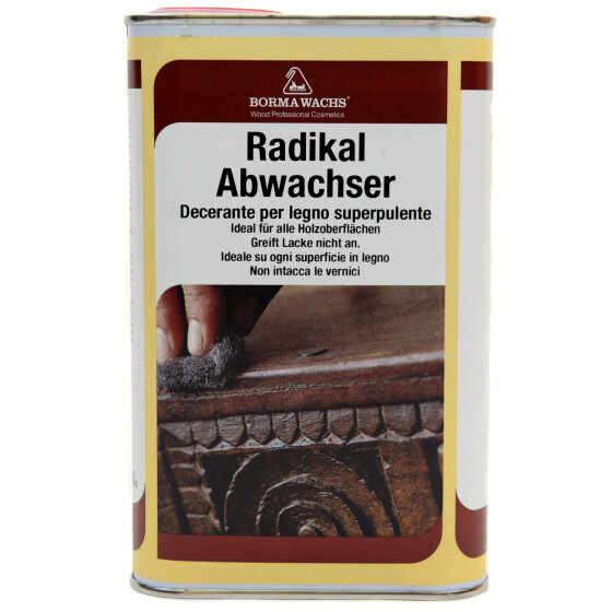 Borma Wachs | Radikal Abwachser | 1 Liter | Wachs entfernen Holz