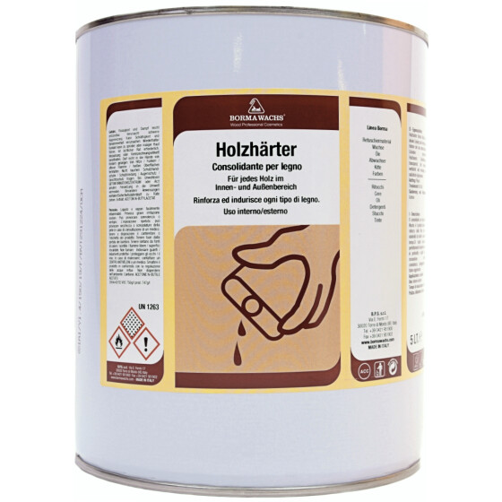 Holzhärter 5 Liter zur Verfestigung von morschem und geschädigtem Holz