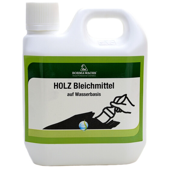 Holz Bleichmittel 1 Liter zum Holz bleichen und Aufhellen von Holzoberflächen