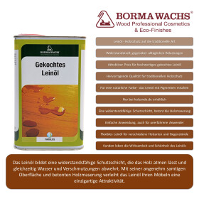 Gekochtes Leinöl: natürliches Holzöl für...