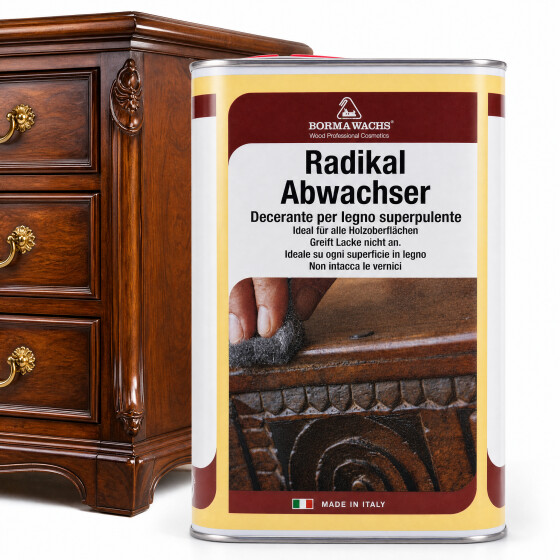 BORMA Wachs Radikal Abwachser | Wachsentferner für Holz | 250 ml – 5 Liter