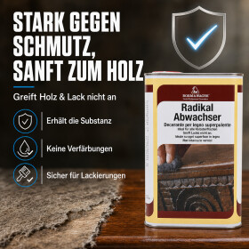 BORMA Wachs Radikal Abwachser | Wachsentferner für Holz | 250 ml – 5 Liter