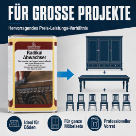 BORMA Wachs Radikal Abwachser | Wachsentferner für Holz...