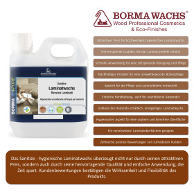 Laminat Wachs | 1 Liter | Borma Wachs | Streifenfrei...