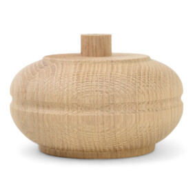 Möbelfuß rund Holz Ø120mm aus Eiche | Massiver Möbelfuß Eiche | Holzando