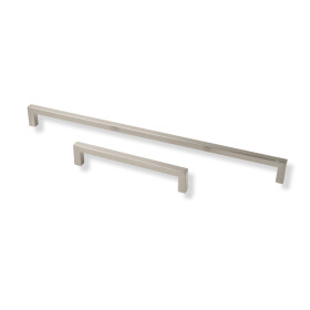 Elegante eckige Möbelgriffe Chrom-matt 320mm