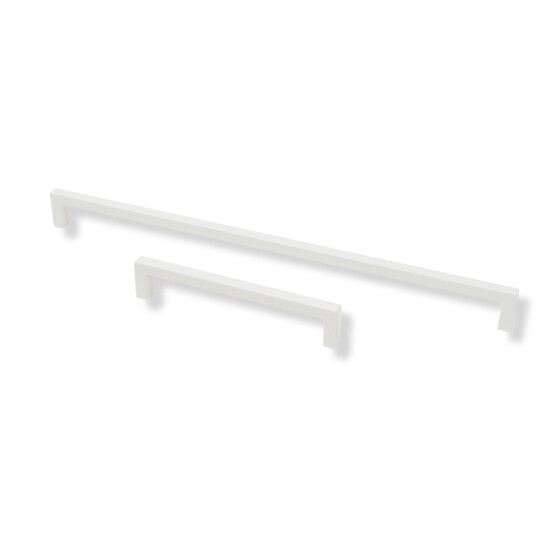 Elegante eckige Möbelgriffe weiß 320mm