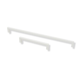 Elegante eckige Möbelgriffe weiß 320mm