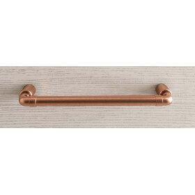 Industriestil Möbelgriff "Wasserleitung" 160 englische Bronze