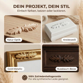 Eck-Ornamente aus Holz zur Verzierung antiker Möbel
