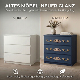 Eck-Ornamente aus Holz zur Verzierung antiker Möbel