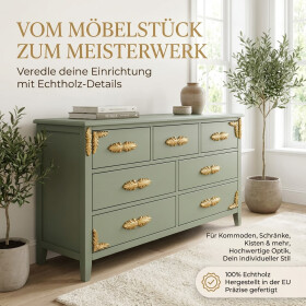 Eck-Ornamente aus Holz zur Verzierung antiker Möbel