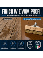 Fußbodenstreichbürste für Terrassendielen