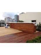 Fußbodenstreichbürste für Terrassendielen