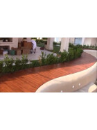 Fußbodenstreichbürste für Terrassendielen