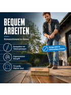 Fußbodenstreichbürste für Terrassendielen